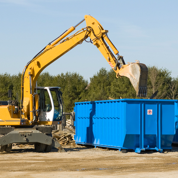 what size residential dumpster rentals are available in Cumberland Gap Tennessee